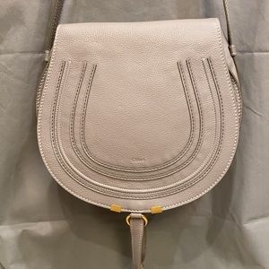 Chloe cashmere gray 
Marcie medium saddle bag